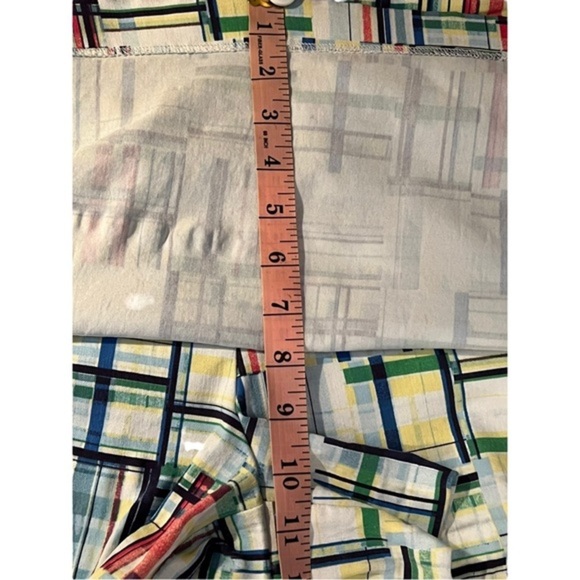 Zac & Rachel Madras Pull-On Skort Plaid Multi Red Blue White Green Yellow Sz. 10 - Picture 13 of 15